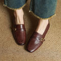 Women’s Brown Leather Penny Loafers