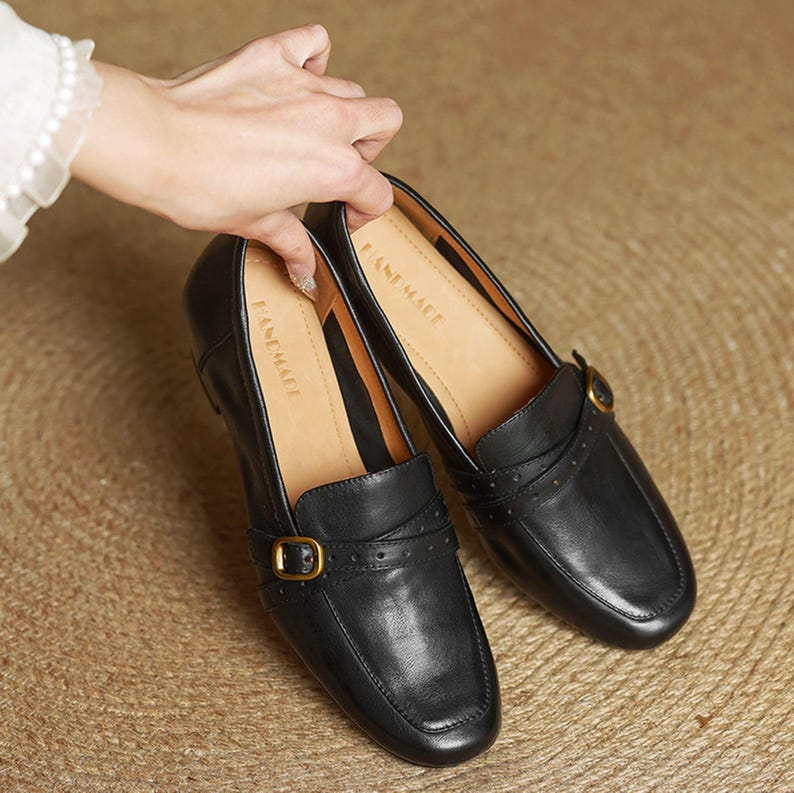 Women’s Brown Leather Penny Loafers