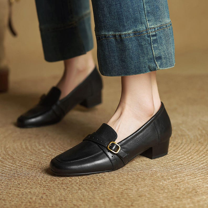 Women’s Brown Leather Penny Loafers