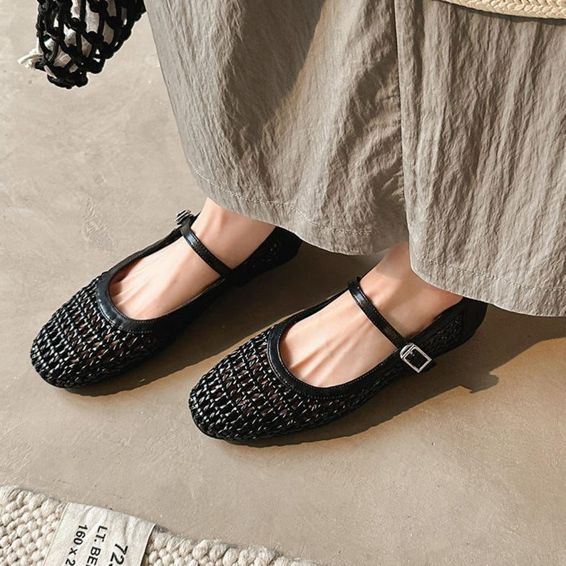 Women’s Silver Hollow Mary Jane Flats