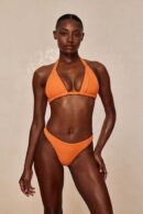 Tangerine Wave Scoop Top