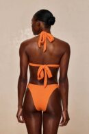 Tangerine Wave Scoop Top